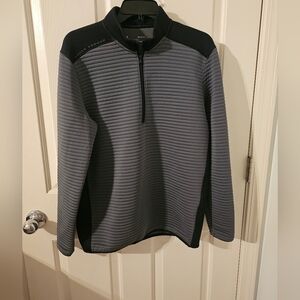 Under Armour Mens Golf Gray Loose ColdGear 1/4 Zip Pullover Size M